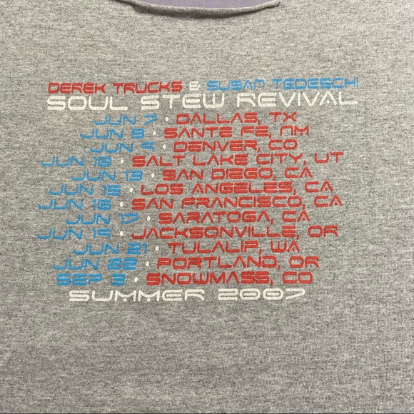 Derek Trucks and Susan Tedeschi Soul Stew Revival Graphic Band Concert Tee - Picture 4 of 4